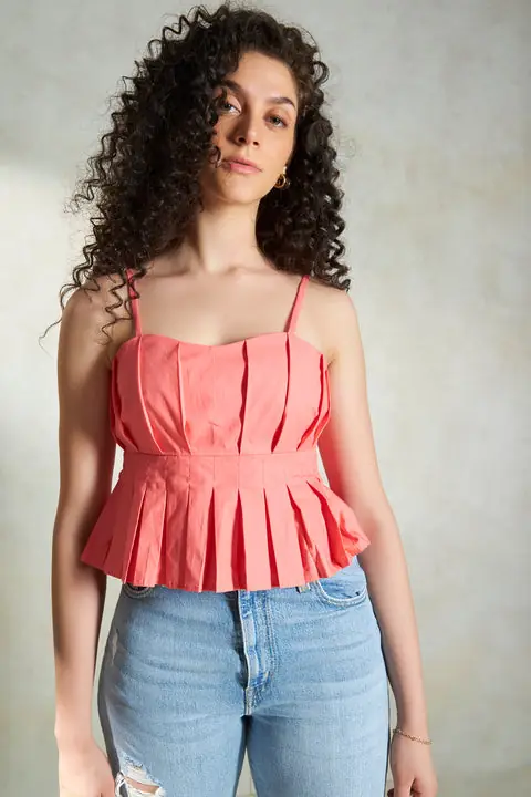 Saleisha 100% Cotton Crop Top