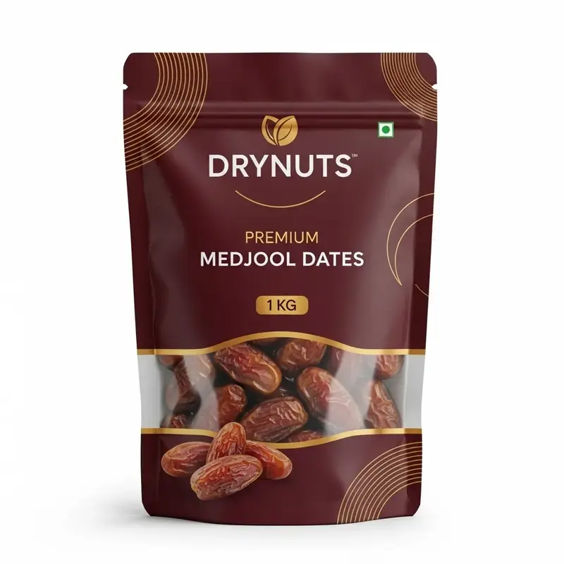 DRYNUTS Premium Medjool Dates - 1 KG | All-Natural, Plump & Juicy | Gourmet "King of Dates" | Rich in Fiber & Potassium