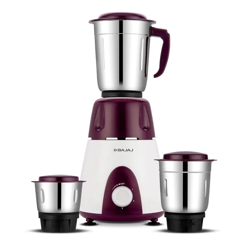 Rex Mixer Grinder 500W | Mixie For Kitchen With Nutri-Pro Features | 3 SS Mixer Jars For Heavy Duty Grinding | Adjustable Speed Control | Multifunctional Blade System | 2 Yr Warranty