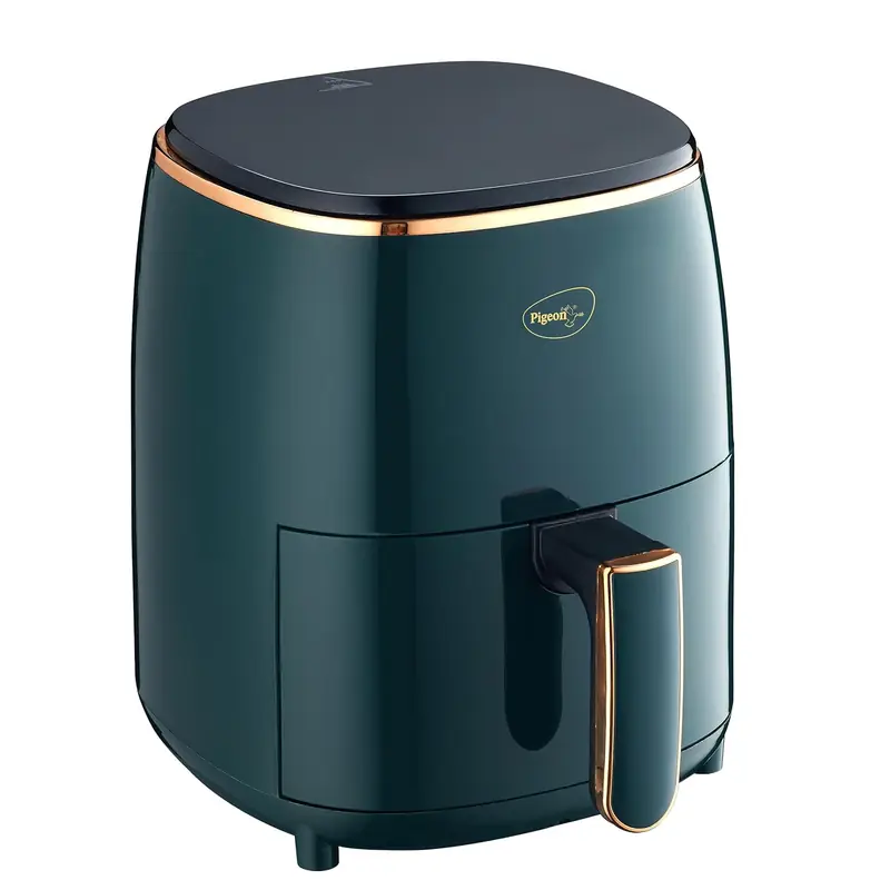 Pigeon Healthifry Digital Air Fryer, 360° High Speed Air Circulation Technology 1200 W with Non-Stick 4.2 L Basket - Green